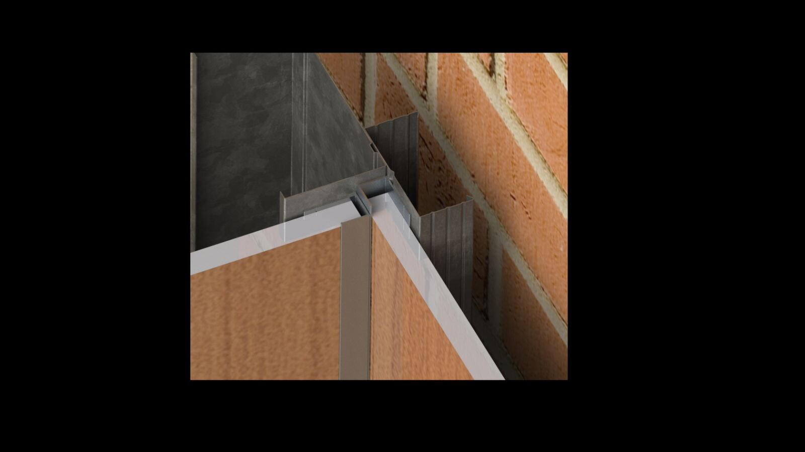 Внутрішній кут з 3D панелями